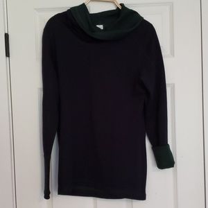 Ibex Cowl neck reversible sweater
